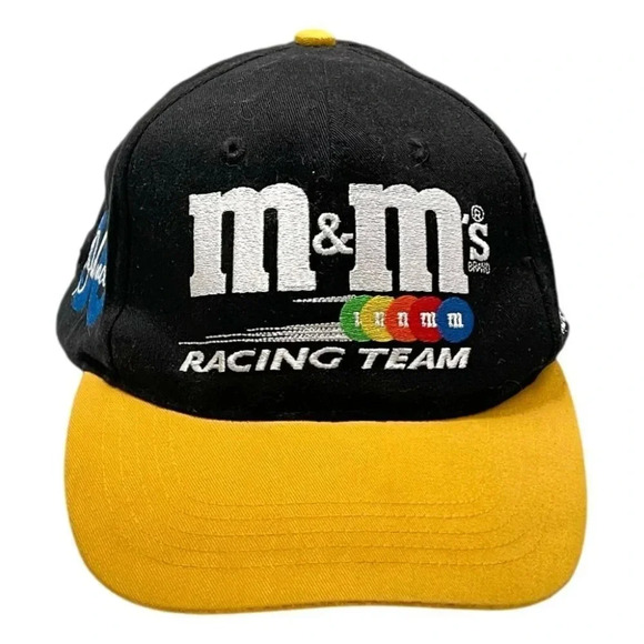 M&Ms Racing Baseball Cap Team  Ken Schrader 36 Black Yellow NASCAR 2000 - Picture 6 of 6